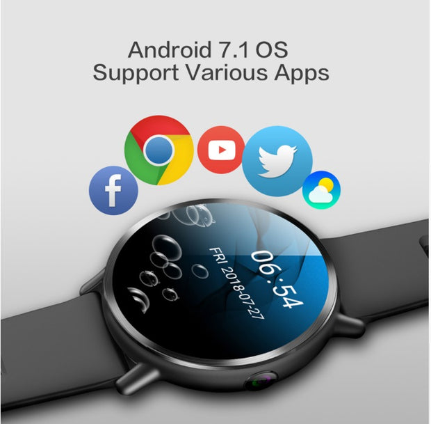 LEMFO LEM X 2.03 inch 4G Smartwatch Phone - Black